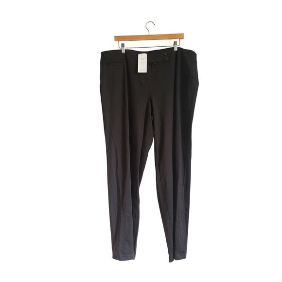Eileen Fisher Straight Leg Trouser in Charcoal Size 2X - Picture 1 of 10